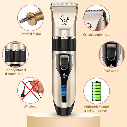 Dog Hair Clippers Trimmer Set