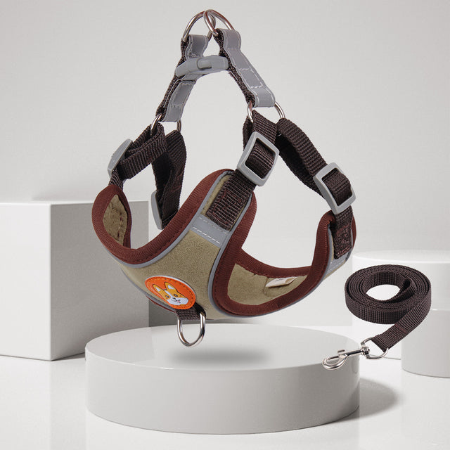 Reflective Pet Harness And Leash Set