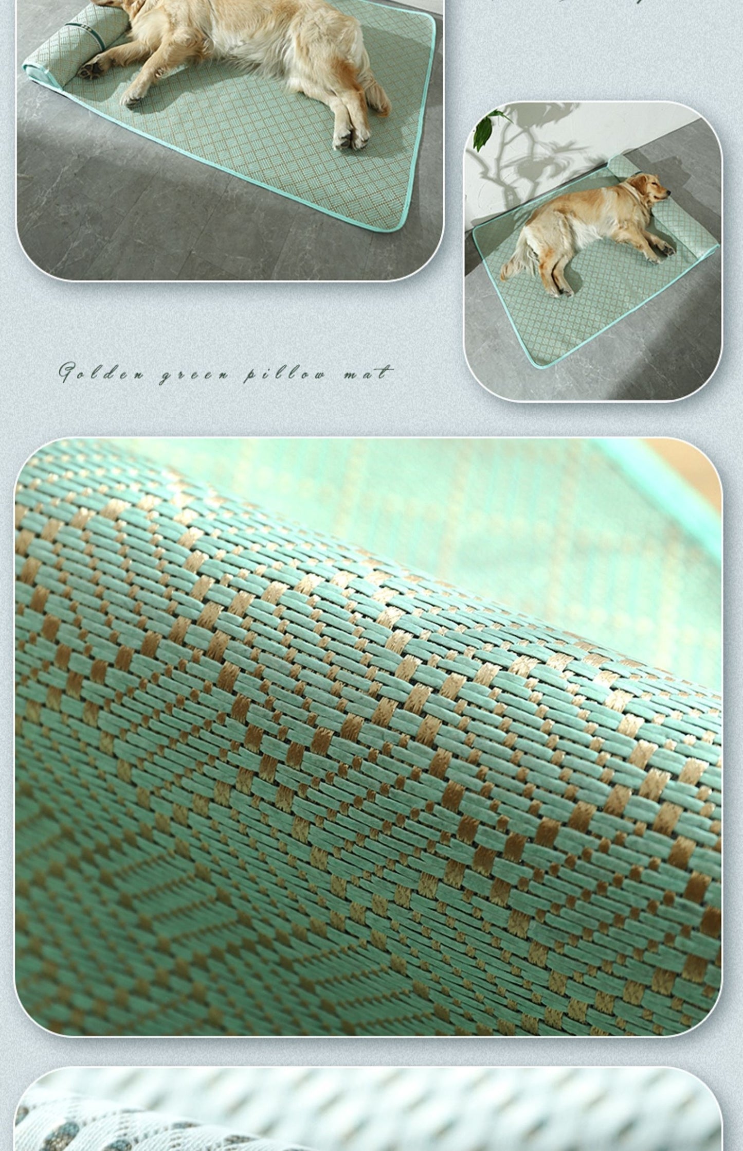 Dog Mat Kennel Summer Pet Mat Large Dog Golden Retriever Mattress Cold Pad Dog Mat Sleeping Summer