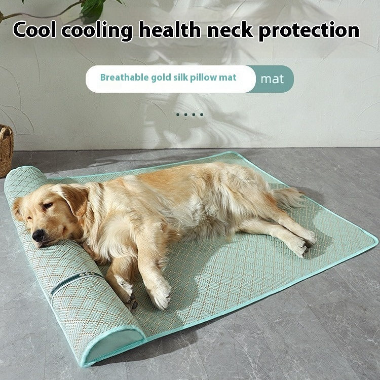 Dog Mat Kennel Summer Pet Mat Large Dog Golden Retriever Mattress Cold Pad Dog Mat Sleeping Summer